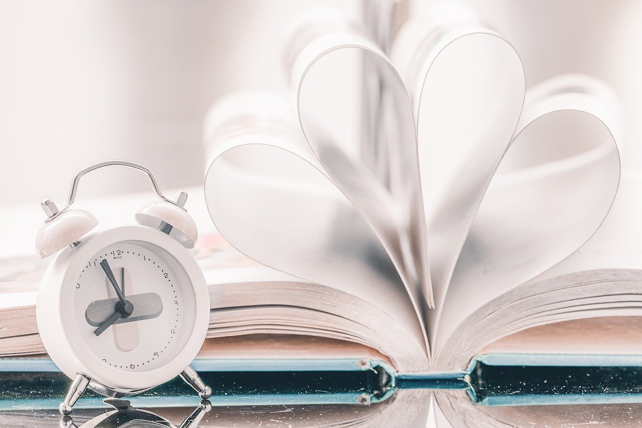 time, book, paper